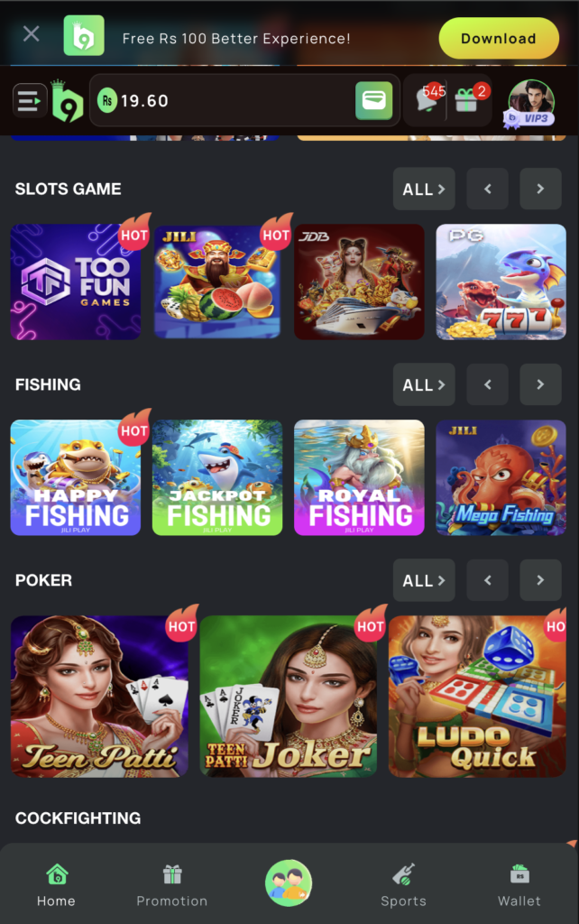 this image show b9 game list 